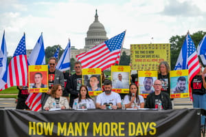 Protest for the hostages.