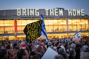Protest for the hostages.