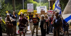 Protest for the hostages.