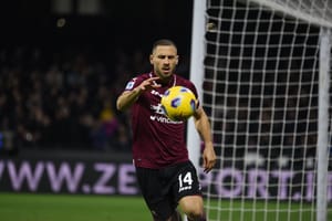 Weissman Shon, player of Salernitana, during the match with Empoli.