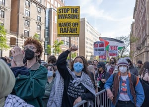 Anti-Israel protest at Columbia University