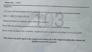 Documents for Marah's transfer