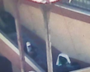 Hamas operative operating a hidden surveillance camera inside the medical facility