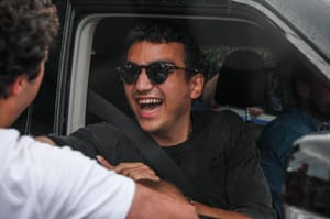 Former hostage Edan Alexander returning to his home in New Jersey, June 19, 2025. 