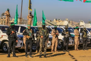 Hamas terrorists in Gaza