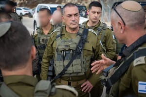 Chief of Staff Eyal Zamir at lookout point