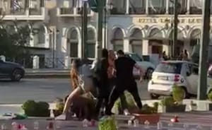 Horrific attack of Israeli in Athens