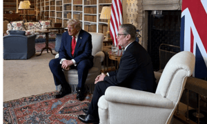Trump visits Starmer