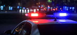 Police getting to the crime scene
