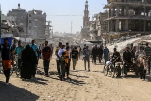 Palestinians in Al Mawasi, 2025