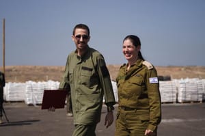 Hostage Avinatan Or after being released from Hamas captivity