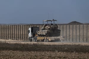 Israeli army on the southern border with Gaza. October 16, 2025. 