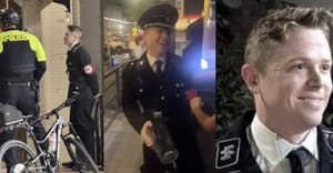 Man dressed as a Nazi