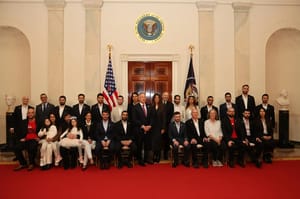 Former hostages at White House