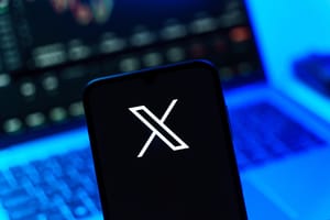 X / Twitter on a cellphone