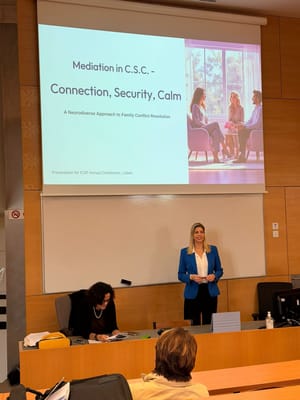 Moran Samun at Shared-Parenting Conference in Lisbon