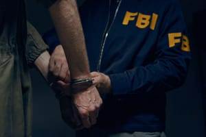 FBI officers making an arrest