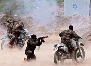 Hezbollah terrorists in training.