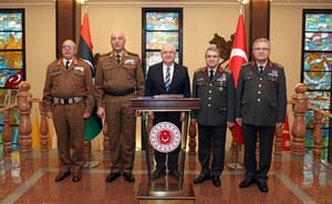 General al-Haddad at meetings in Turkey earlier today