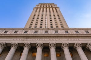 New York, NY, US-November 11, 2024: The Thurgood Marshall Courthouse - US Court of Appeals for the Second Circuit and the US District Court for the Southern District of New York.