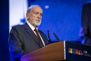 US Ambassador to Israel Mike Huckabee speaks during the FOZ Ambassadors Summit in Jerusalem, December 7, 2025.