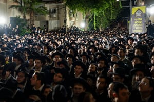 Haredim protest