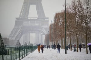 Snowy Paris