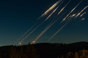 Interception of Iranian missile attack