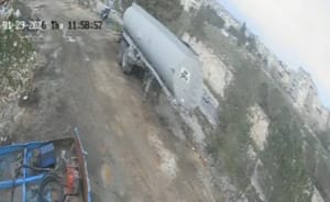 Tank rolls onto highway in Neve Yaakov