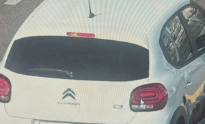 Car of the suspect planning immediate terror attack