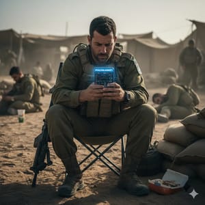 Soldier betting on Polymarket