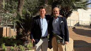 Tcuker Carlson arrives in Israel
