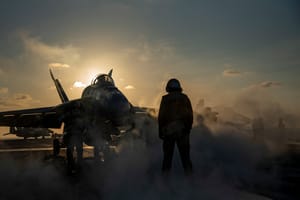 US Jet with signal officer