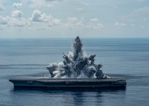 USS Gerald R Ford during testing