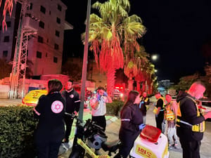 Apartment building fire in Netanya