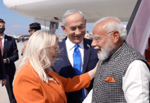 Sara Netanyahu meets Indian PM Modi