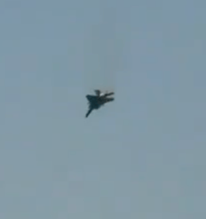 F-15 just before it crashes