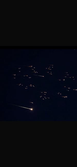 Cluster bombs over Israel