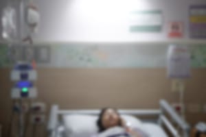 Person in hospital