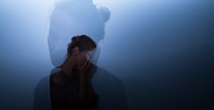 Depressed woman
