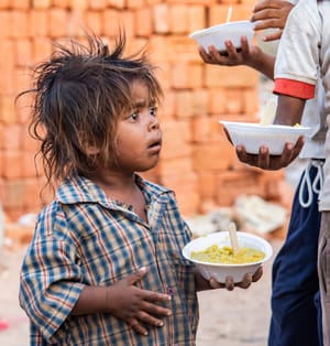 Poor Indian child