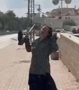 Mentally ill woman in Beersheba