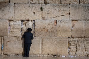 Davening at the Kotel