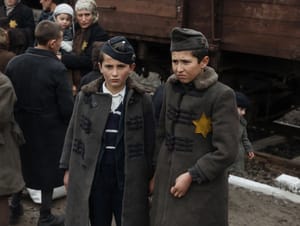 Selig and Israel Yaakov after decsending the cattle trains