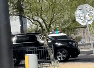 Police outside STRAT