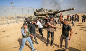 Hamas terrorists in israel on October 7th