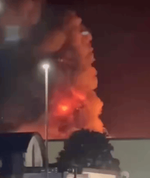 Fire at RAF Fairford