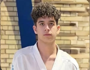 21-year-old karate champion Sasan Azadvar