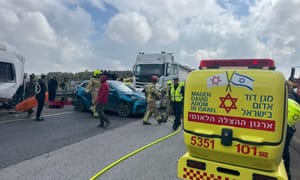 Scene of deadly car crash near Zarzir, May 3, 2026