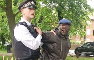 Alleged attacker with UK police
